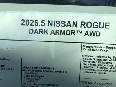 2026 Nissan Rogue Dark Armor