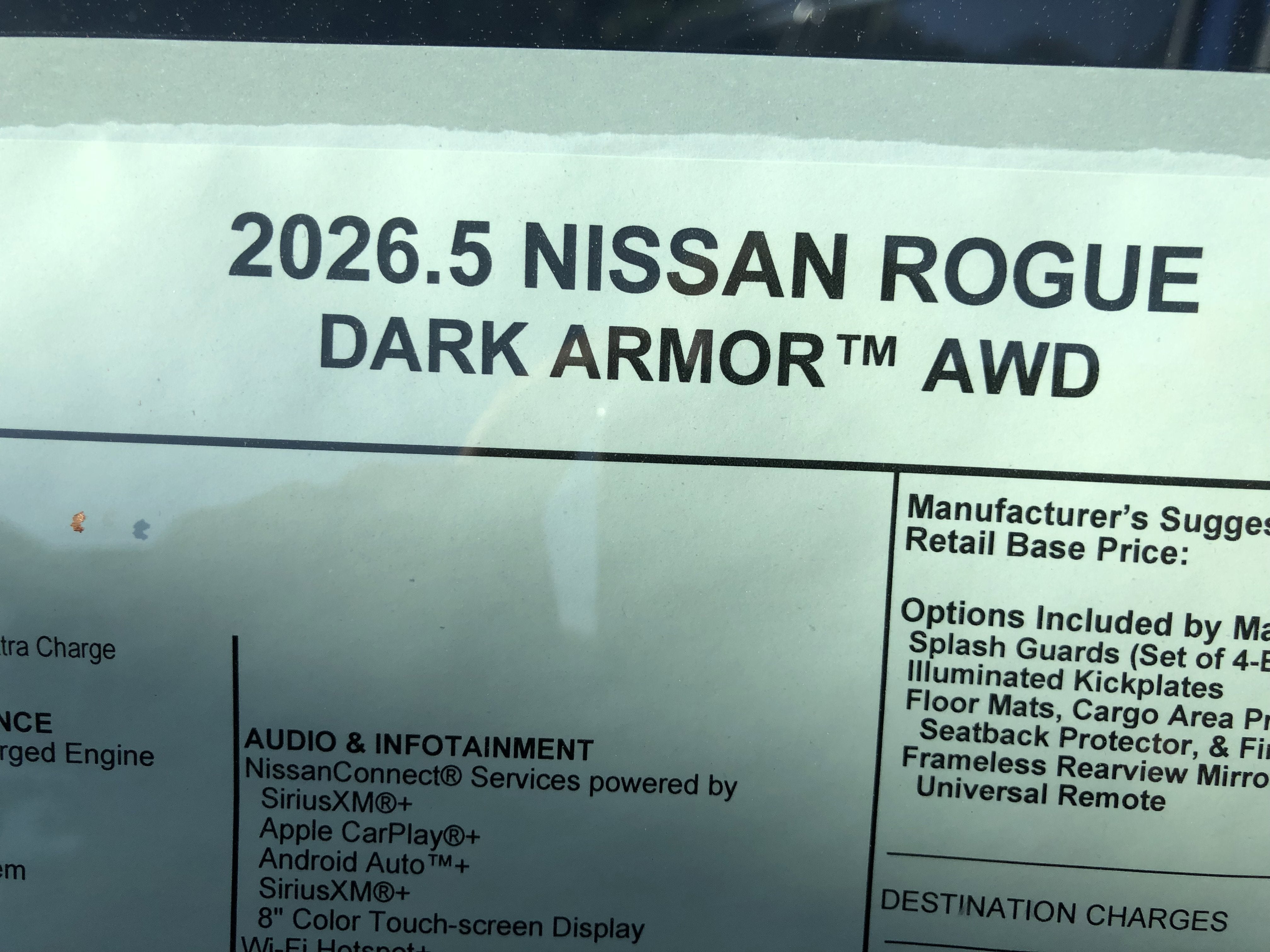 2026 Nissan Rogue Dark Armor