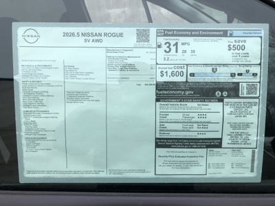 2026 Nissan Rogue SV