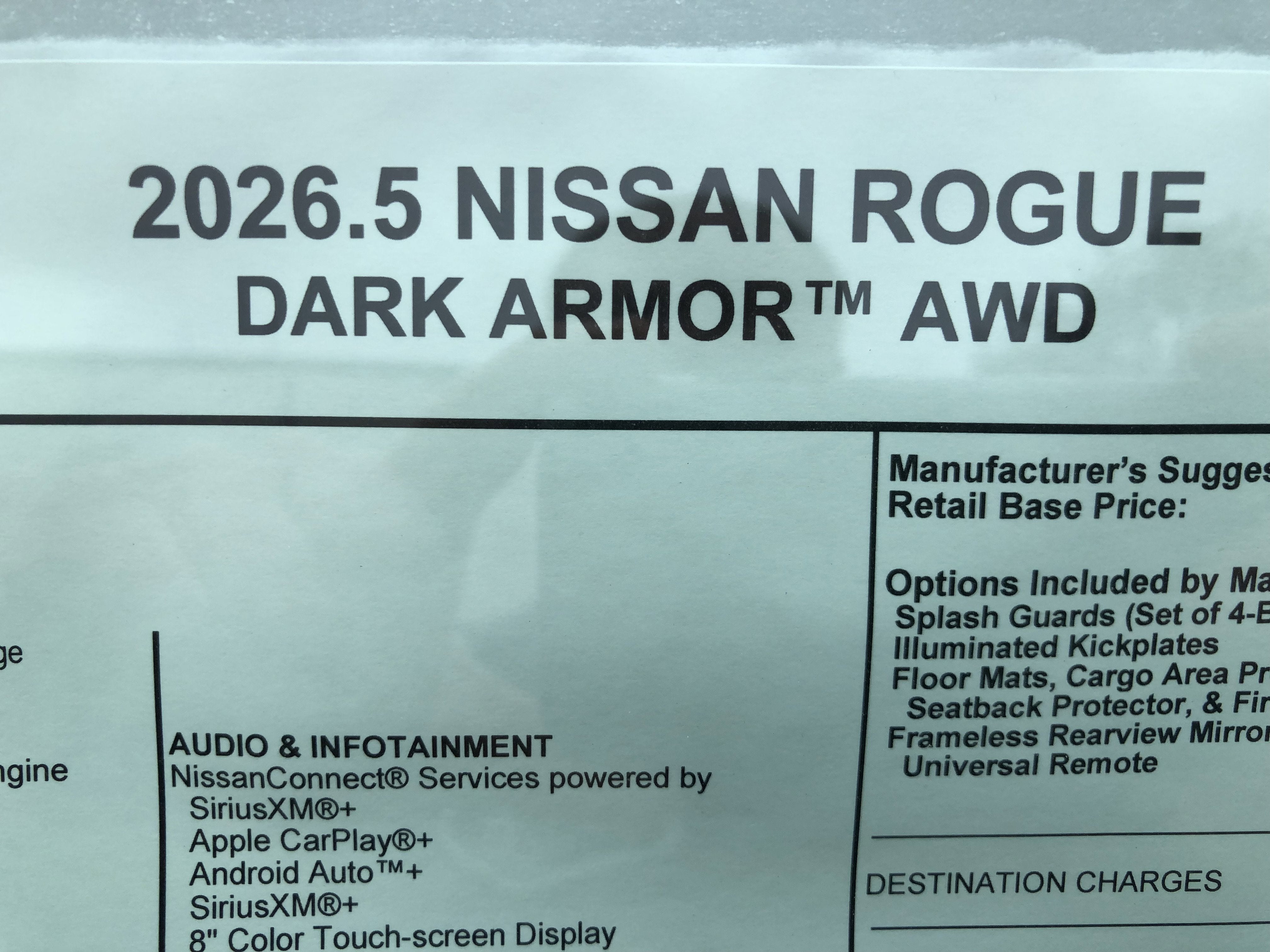 2026 Nissan Rogue Dark Armor