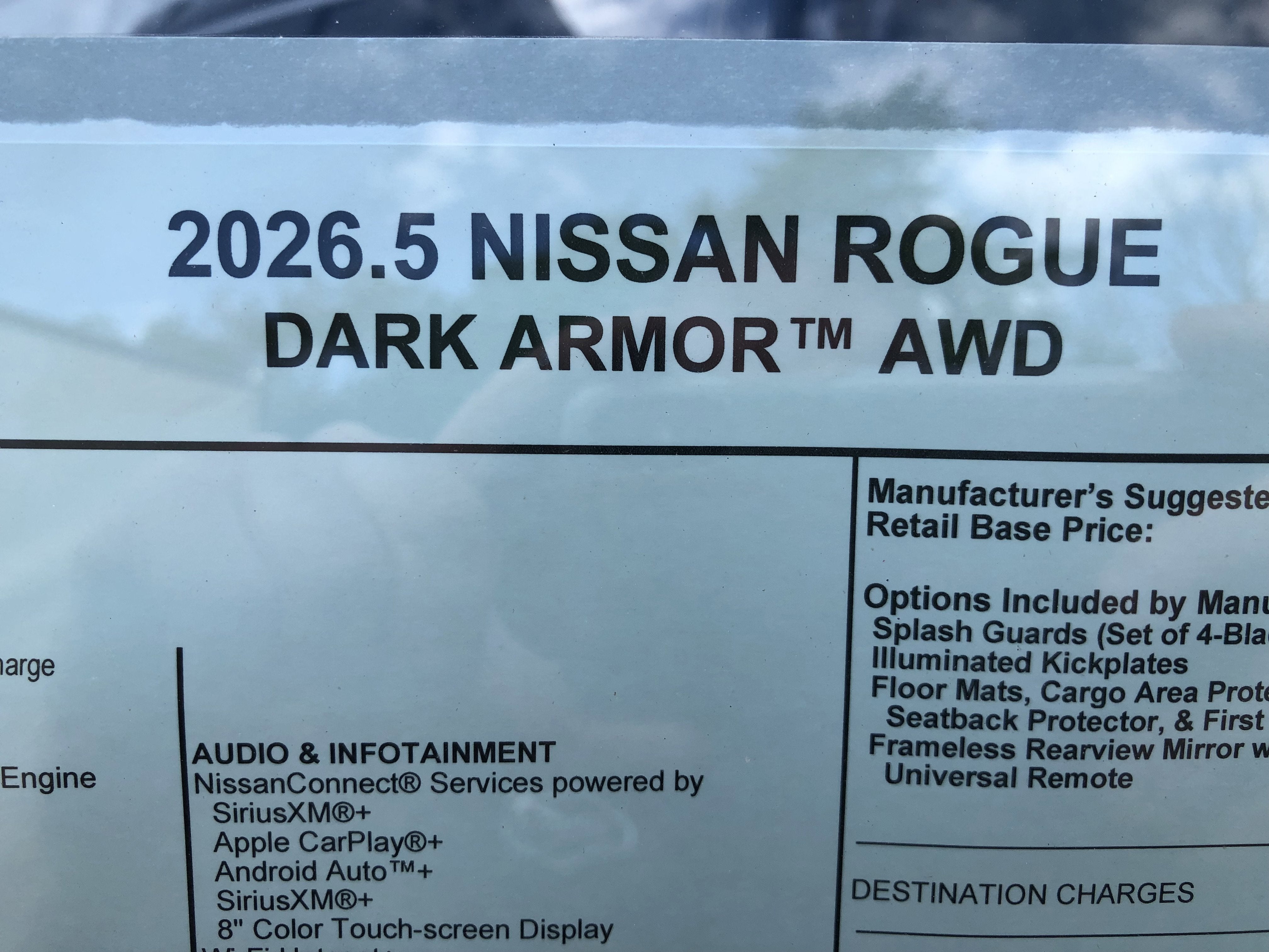 2026 Nissan Rogue Dark Armor