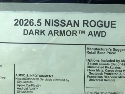 2026 Nissan Rogue Dark Armor