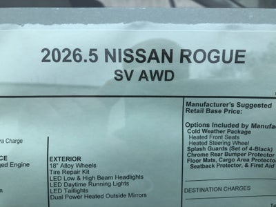 2026 Nissan Rogue SV