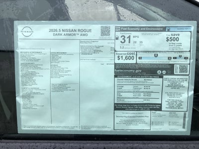 2026 Nissan Rogue Dark Armor