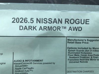 2026 Nissan Rogue Dark Armor