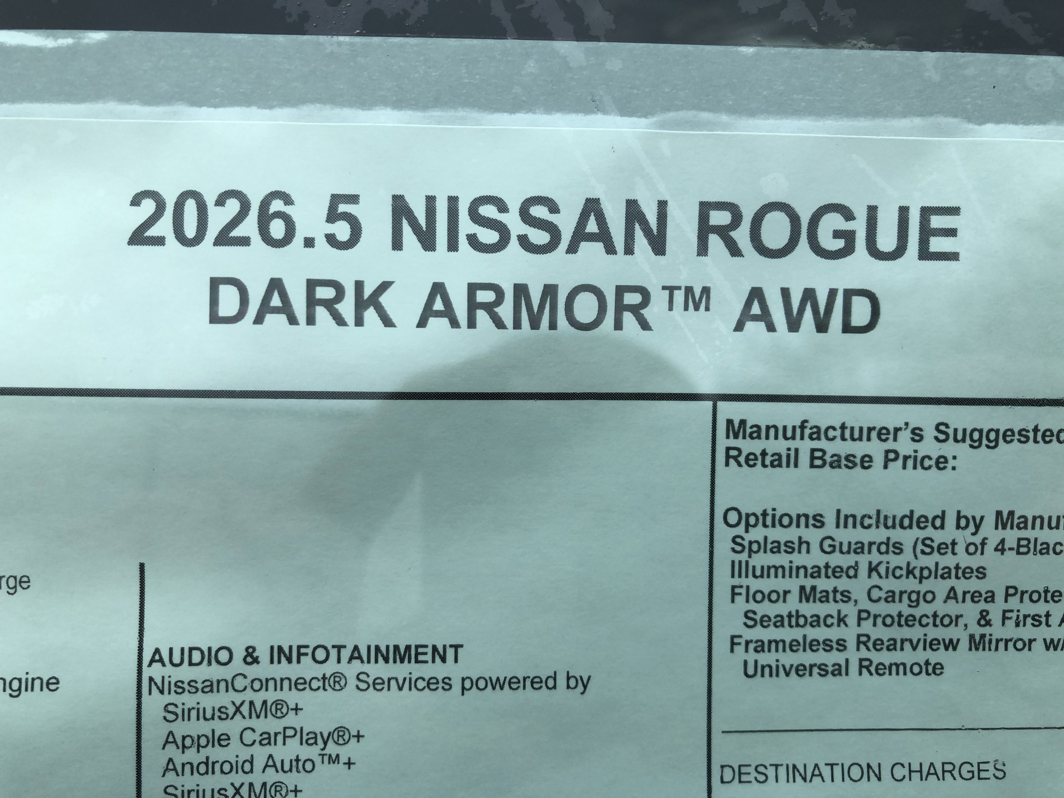 2026 Nissan Rogue Dark Armor