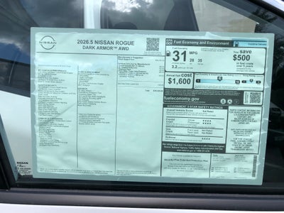 2026 Nissan Rogue Dark Armor