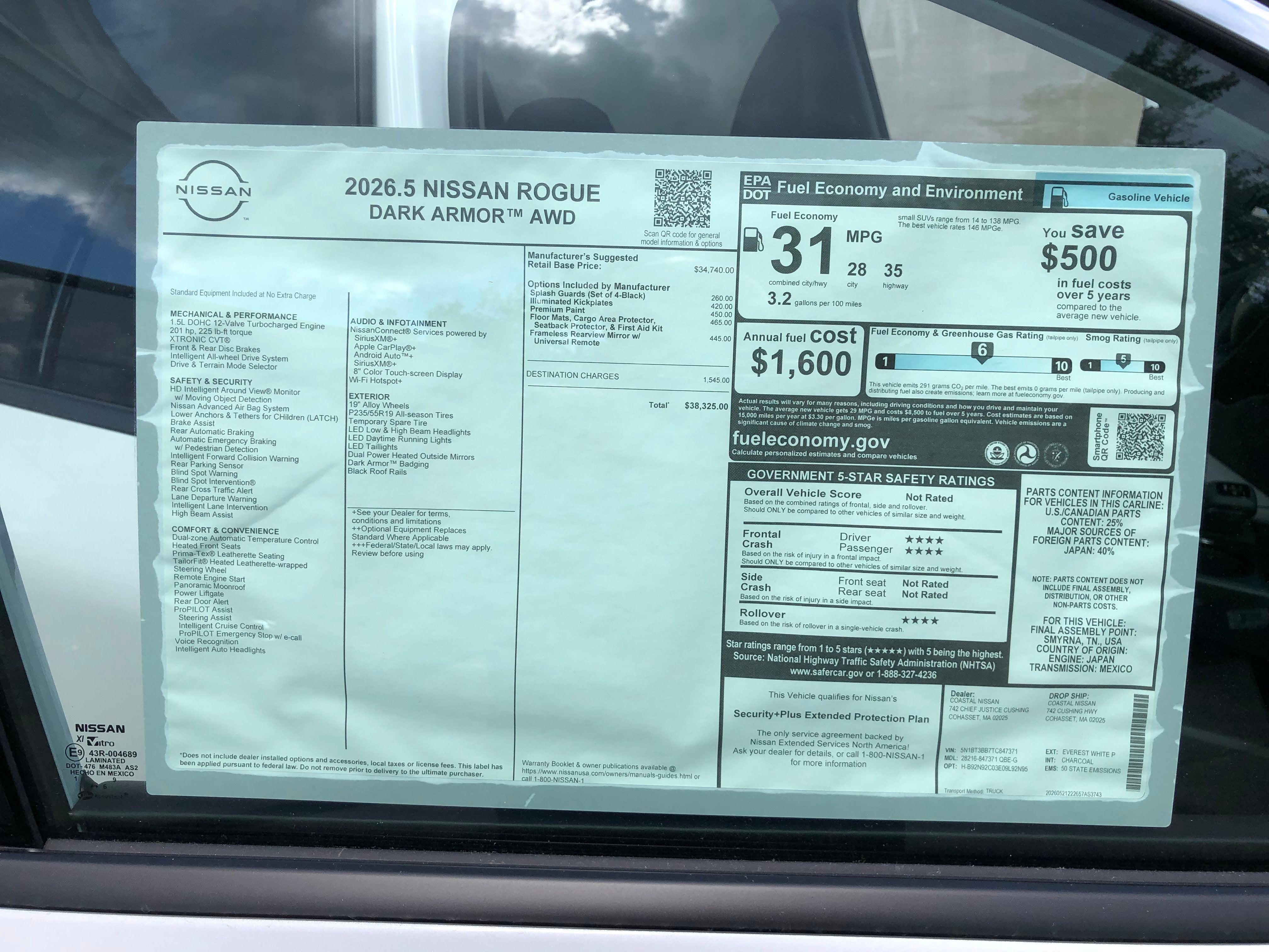 2026 Nissan Rogue Dark Armor
