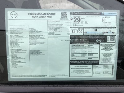 2026 Nissan Rogue Rock Creek