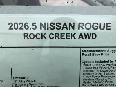 2026 Nissan Rogue Rock Creek