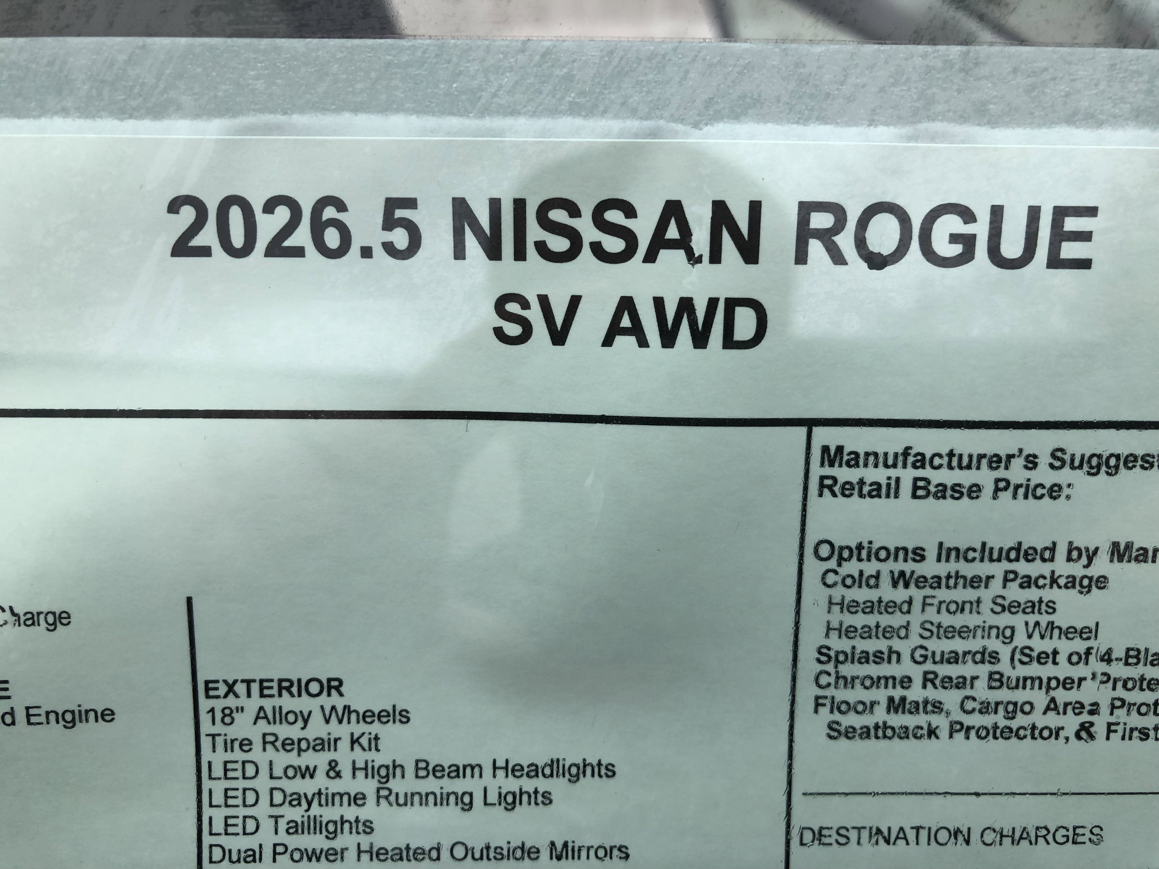 2026 Nissan Rogue SV
