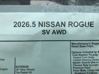 2026 Nissan Rogue SV