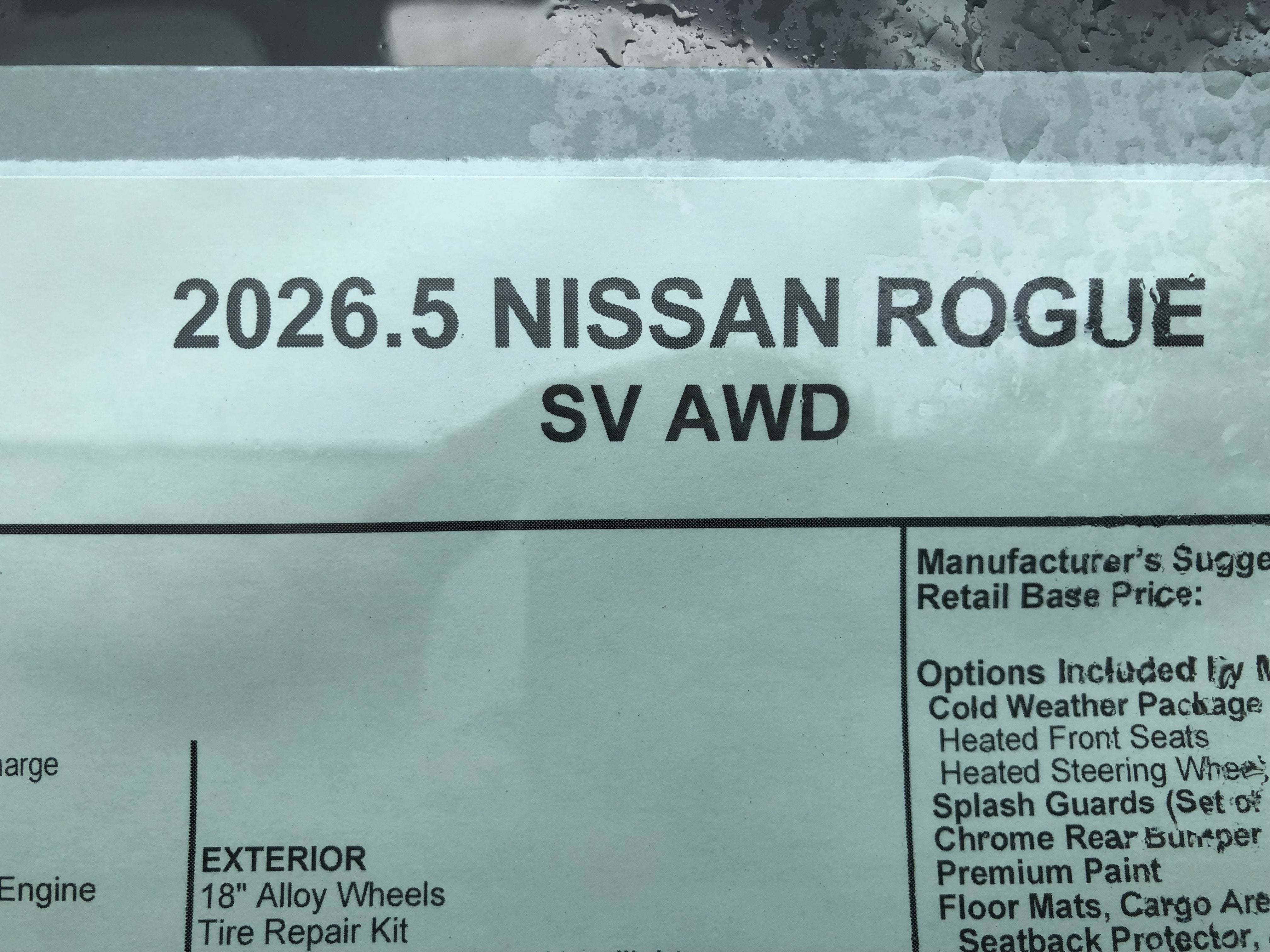 2026 Nissan Rogue SV