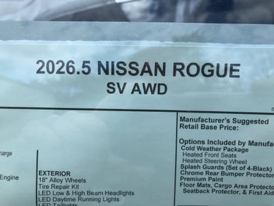 2026 Nissan Rogue SV