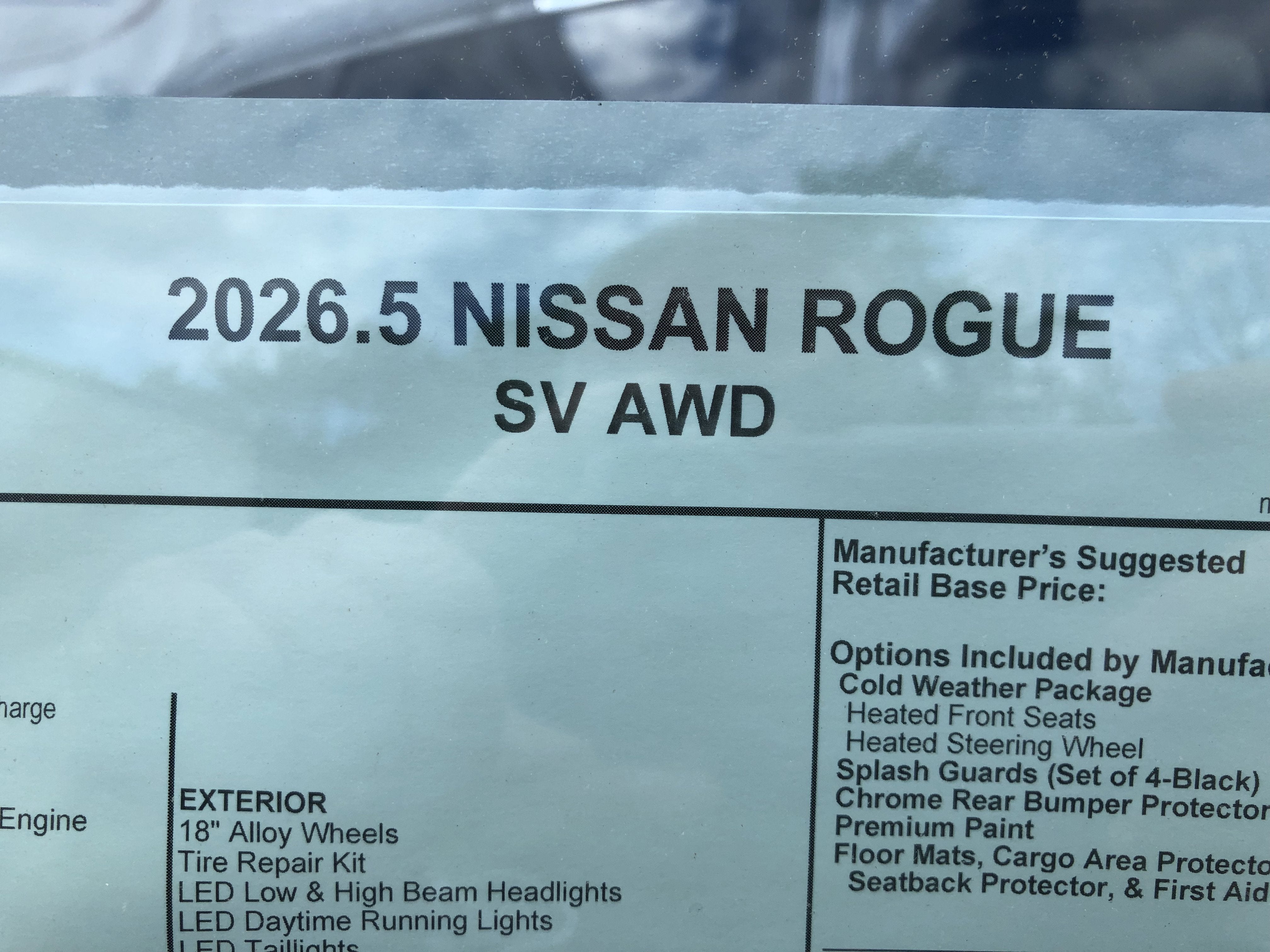 2026 Nissan Rogue SV