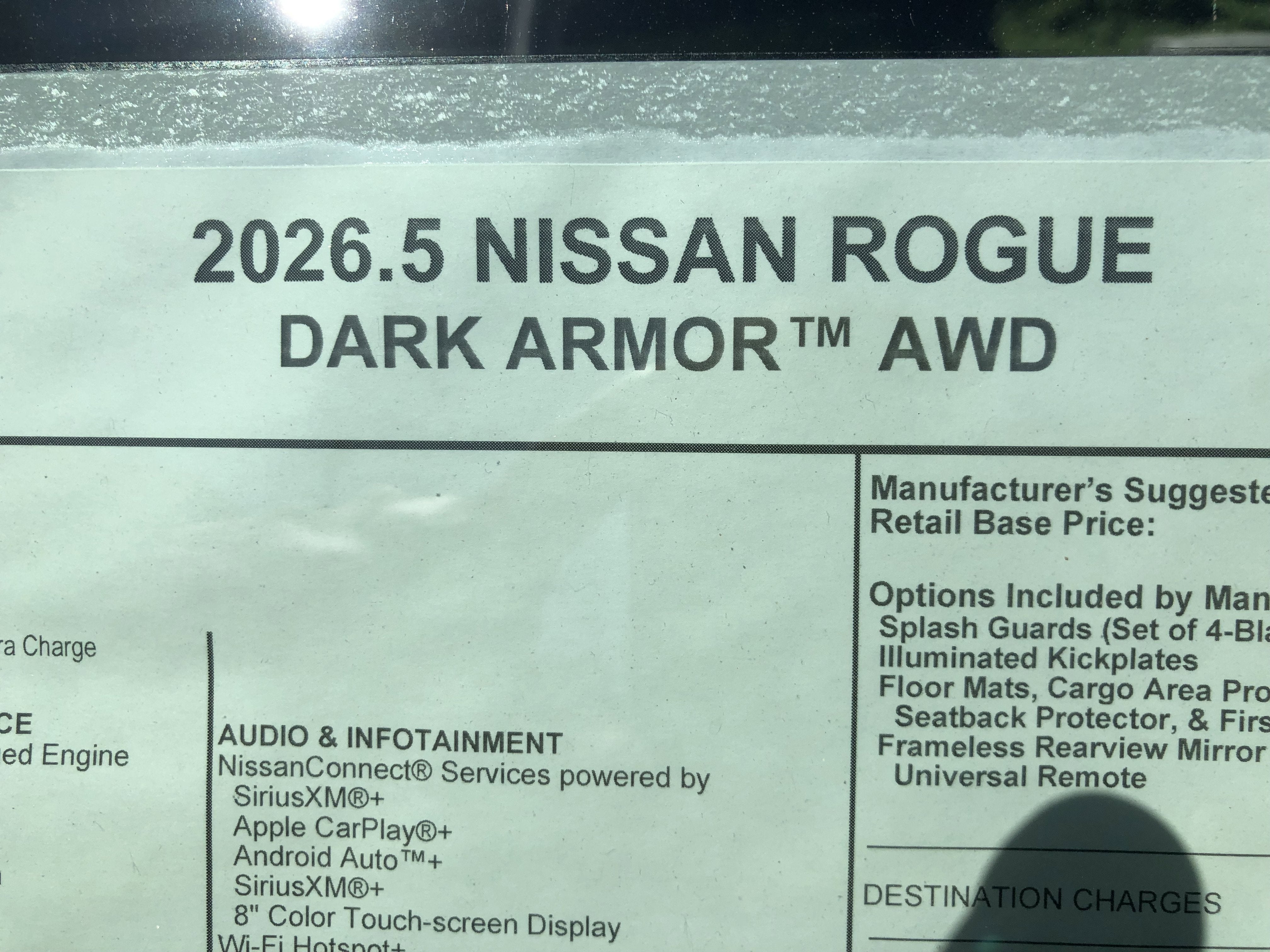 2026 Nissan Rogue Dark Armor