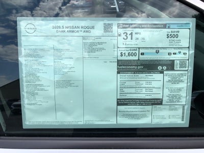 2026 Nissan Rogue Dark Armor