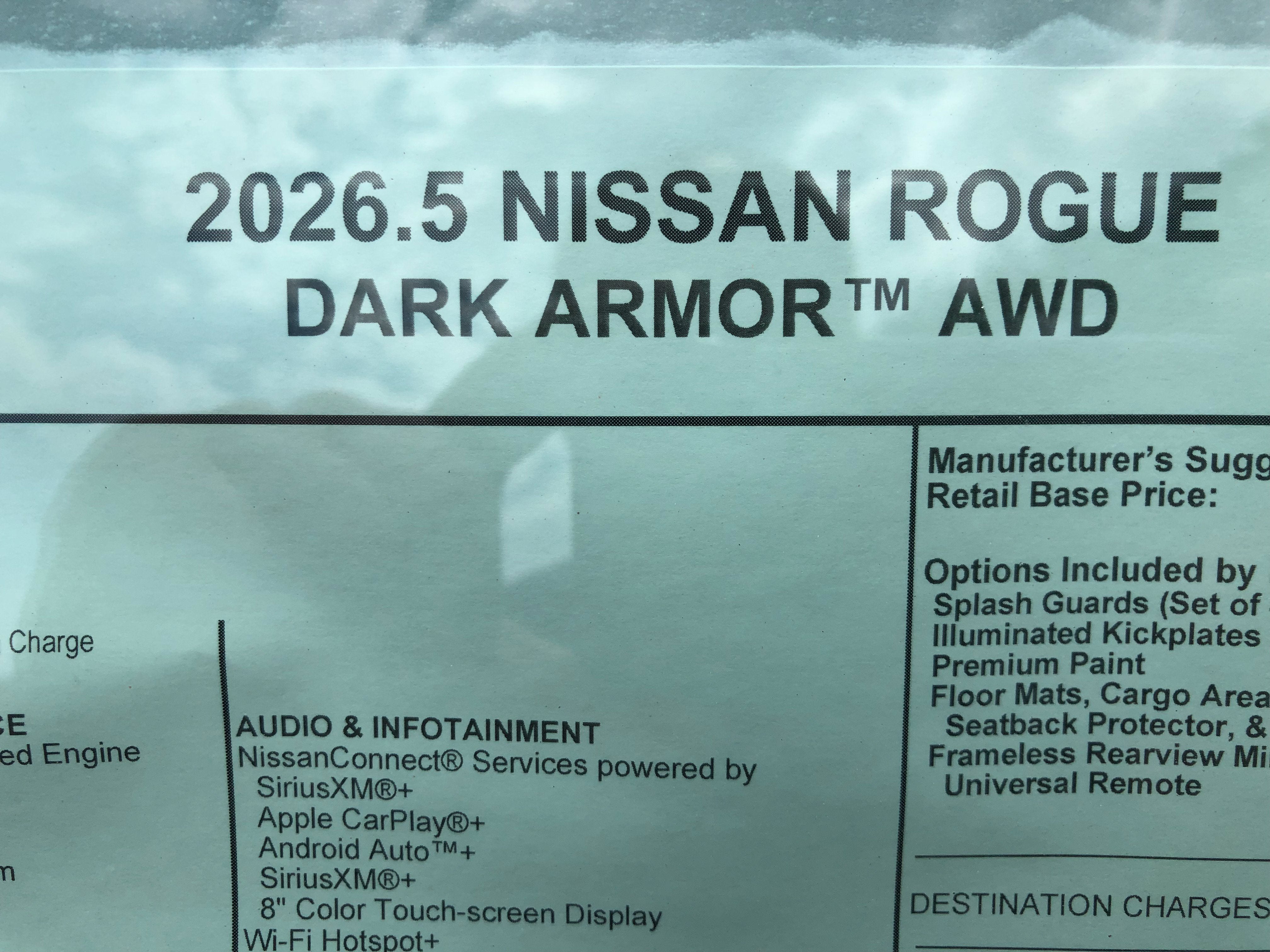 2026 Nissan Rogue Dark Armor