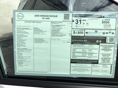 2026 Nissan Rogue SV