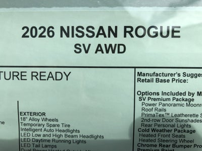 2026 Nissan Rogue SV