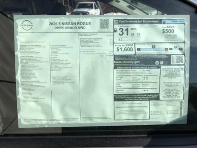 2026 Nissan Rogue Dark Armor