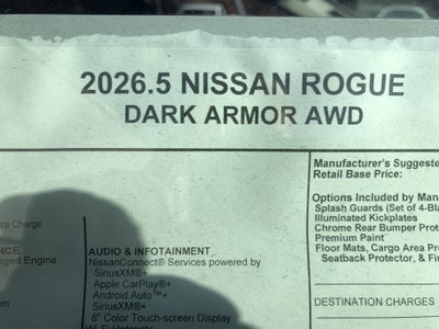 2026 Nissan Rogue Dark Armor