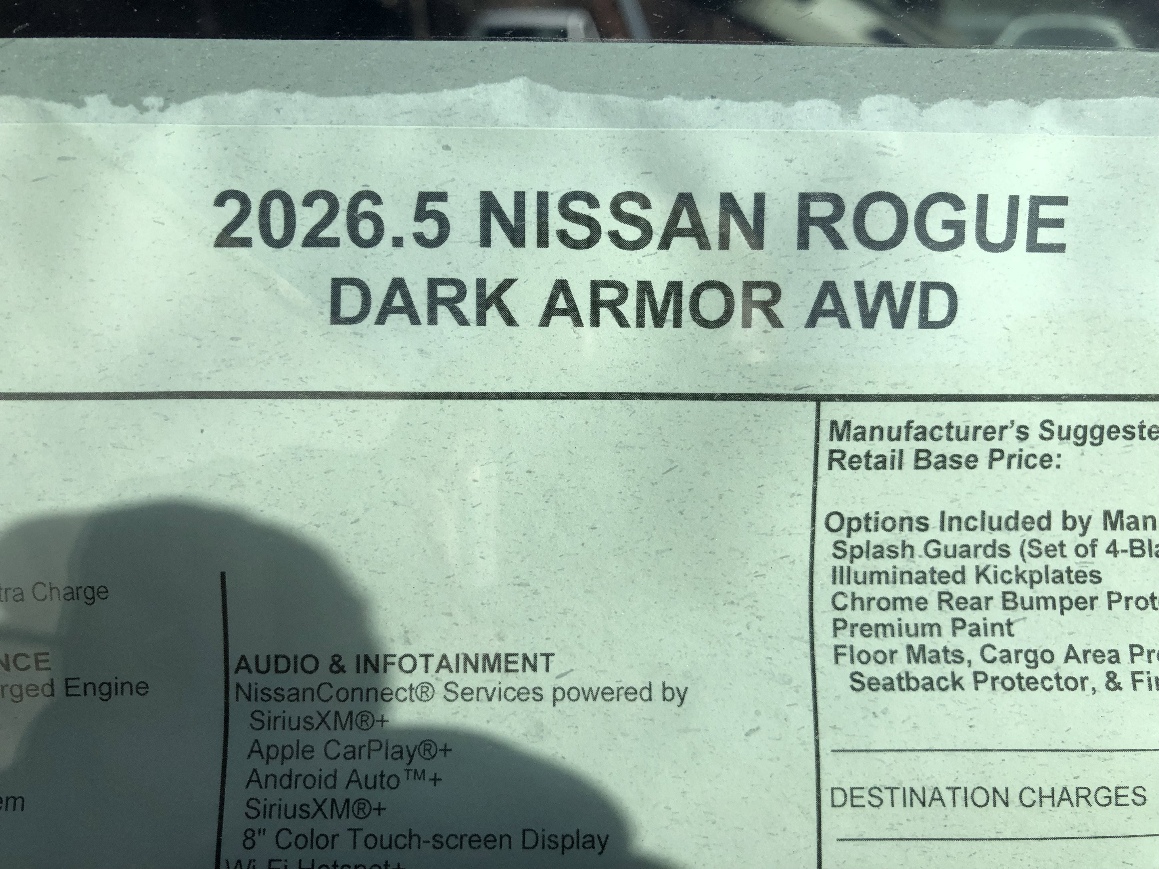 2026 Nissan Rogue Dark Armor