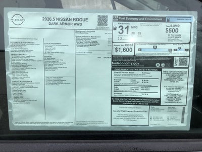 2026 Nissan Rogue Dark Armor
