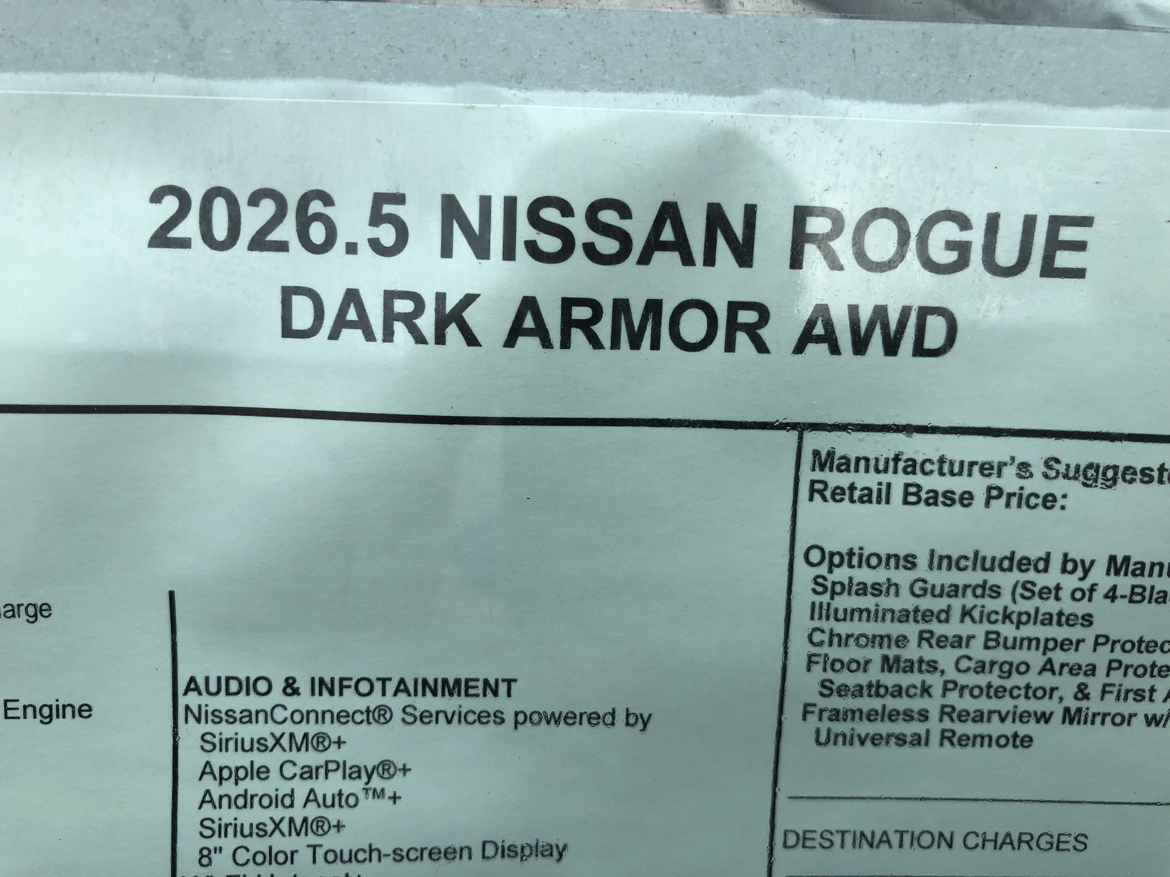 2026 Nissan Rogue Dark Armor