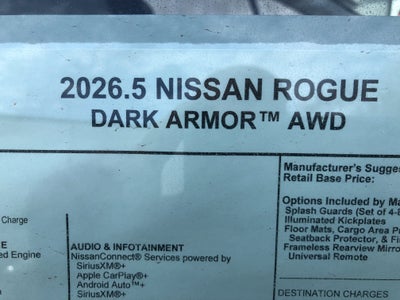 2026 Nissan Rogue Dark Armor