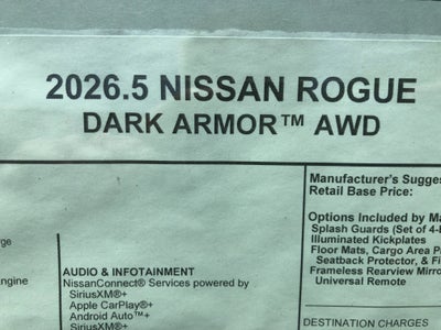 2026 Nissan Rogue Dark Armor