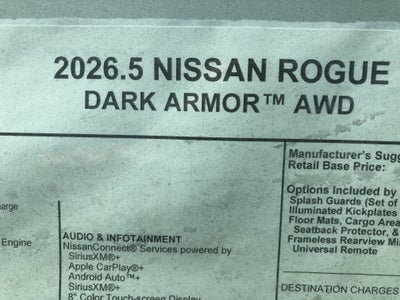 2026 Nissan Rogue Dark Armor