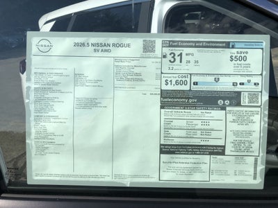 2026 Nissan Rogue SV