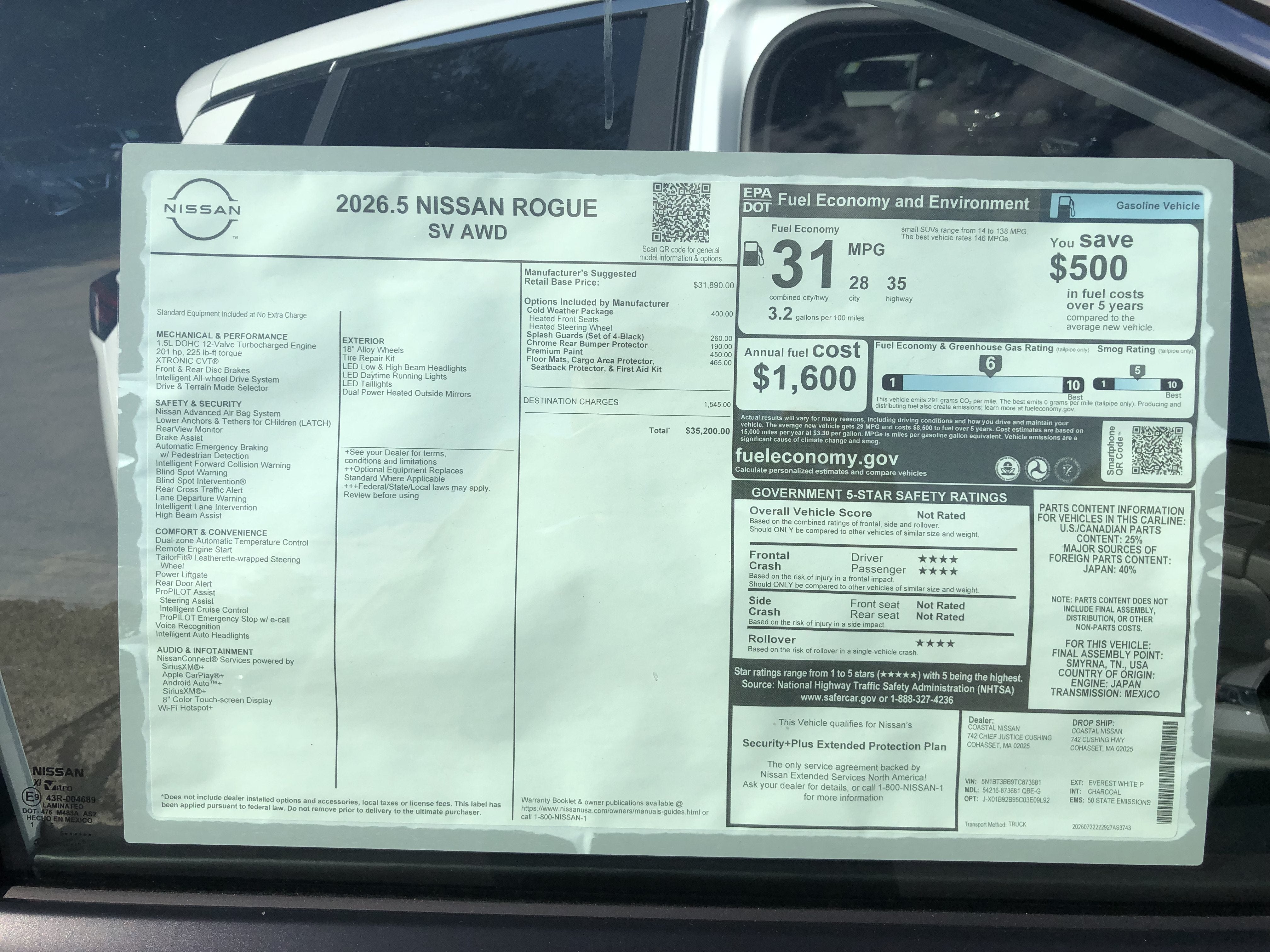 2026 Nissan Rogue SV