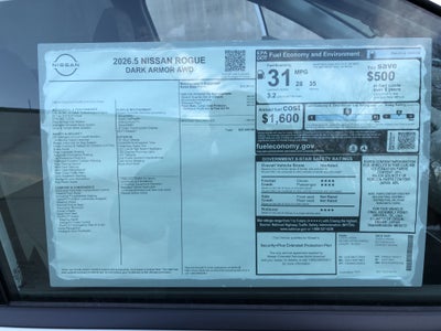 2026 Nissan Rogue Dark Armor