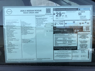 2026 Nissan Rogue Rock Creek