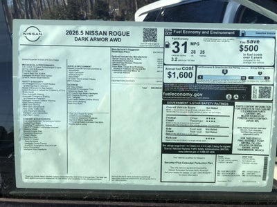 2026 Nissan Rogue Dark Armor