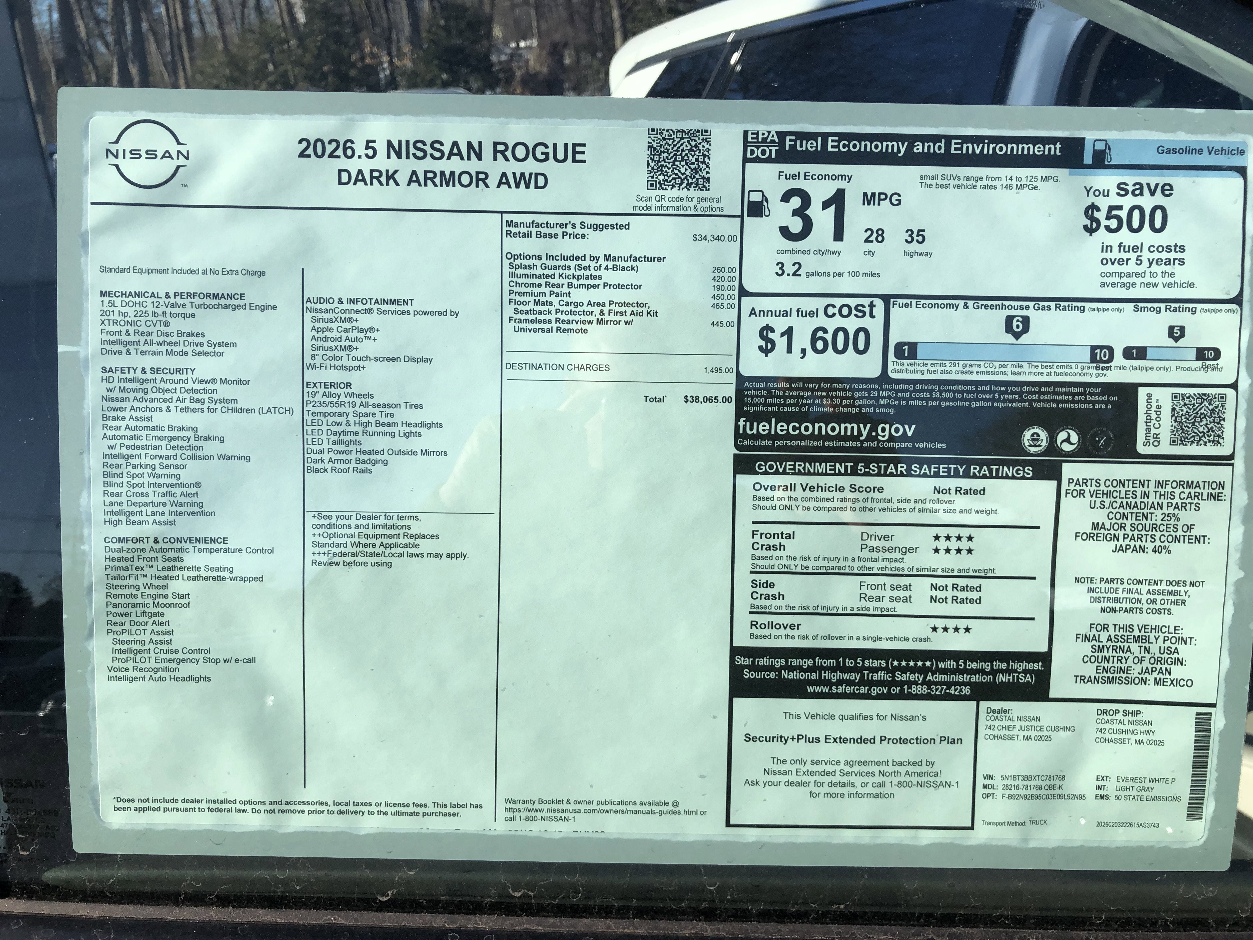 2026 Nissan Rogue Dark Armor