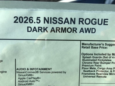 2026 Nissan Rogue Dark Armor