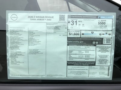 2026 Nissan Rogue Dark Armor