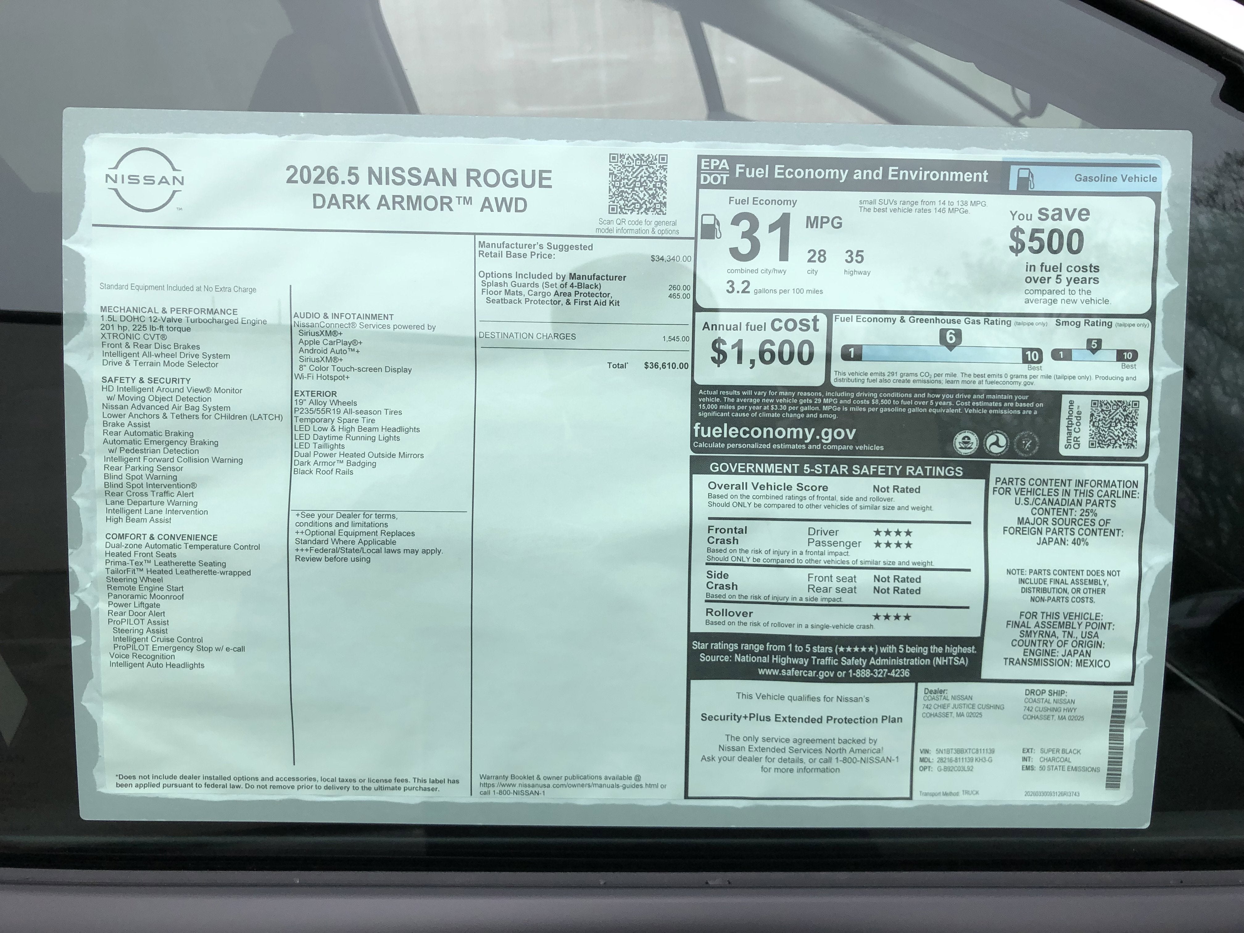 2026 Nissan Rogue Dark Armor