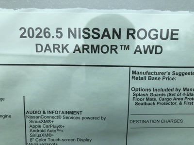 2026 Nissan Rogue Dark Armor