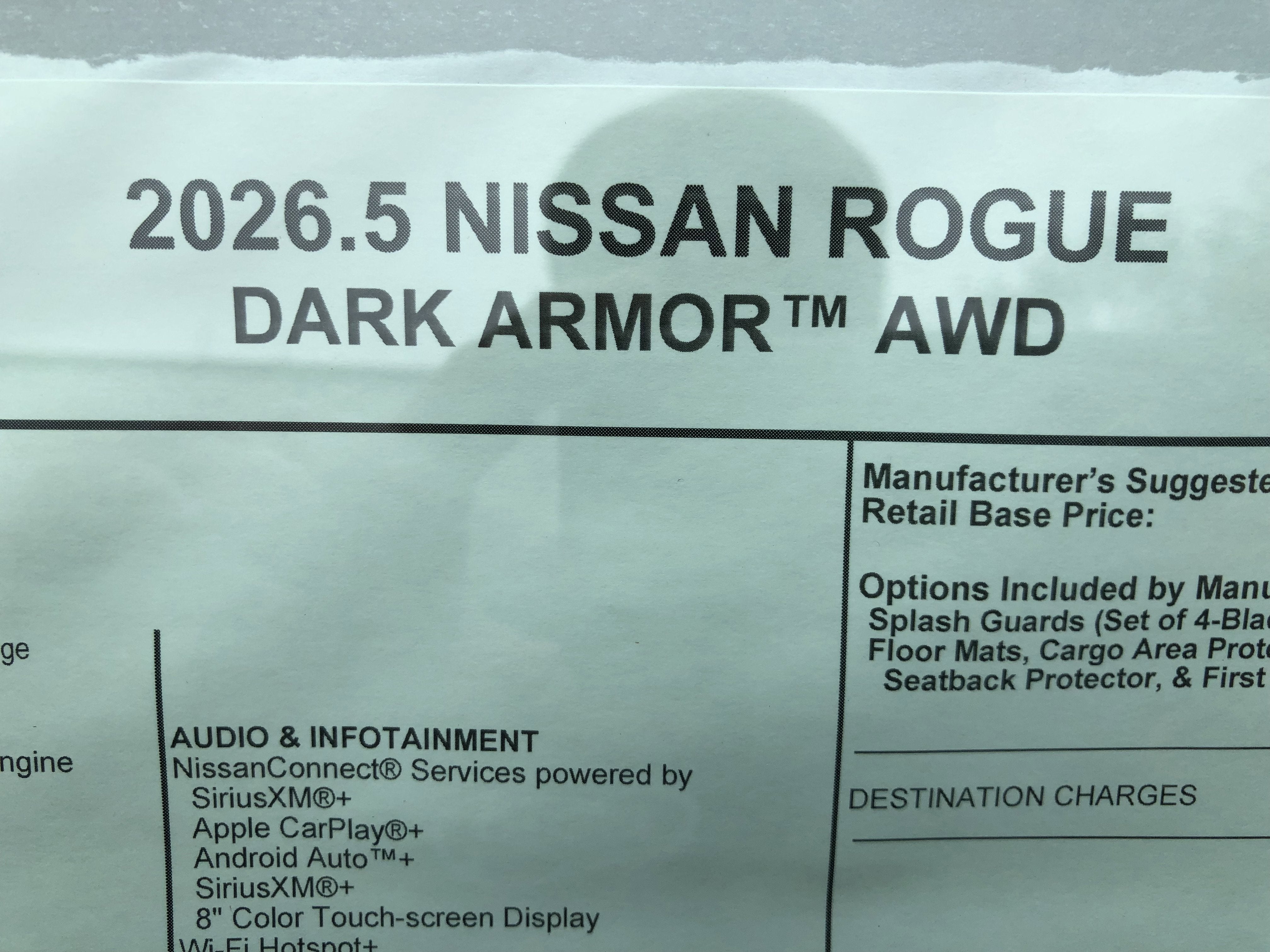 2026 Nissan Rogue Dark Armor