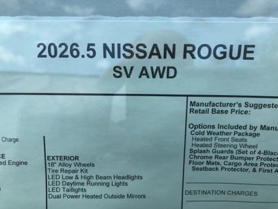 2026 Nissan Rogue SV