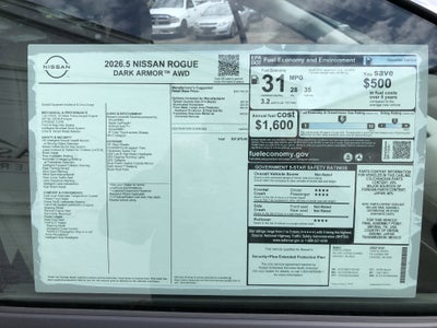 2026 Nissan Rogue Dark Armor