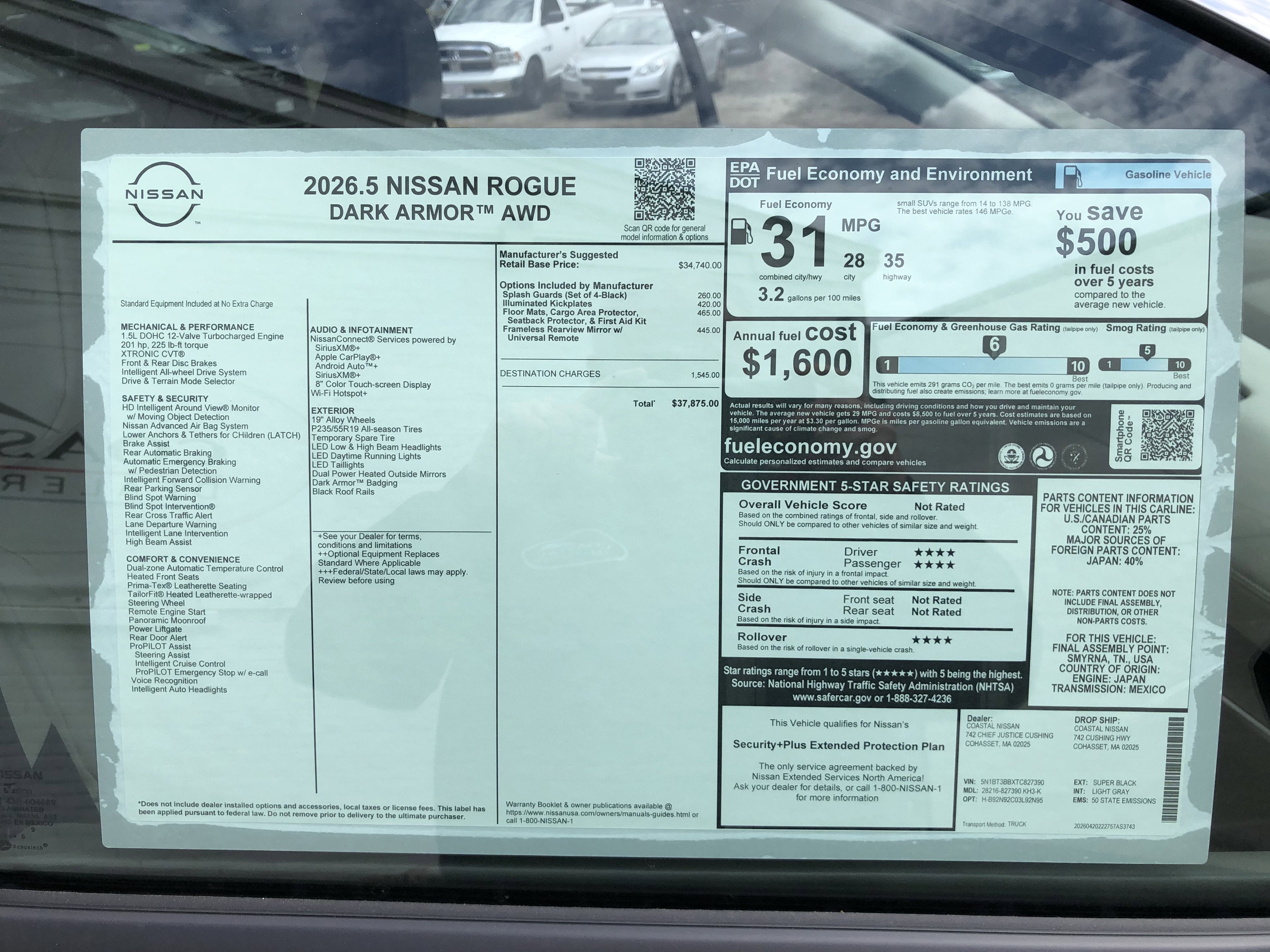 2026 Nissan Rogue Dark Armor