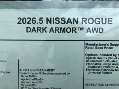 2026 Nissan Rogue Dark Armor
