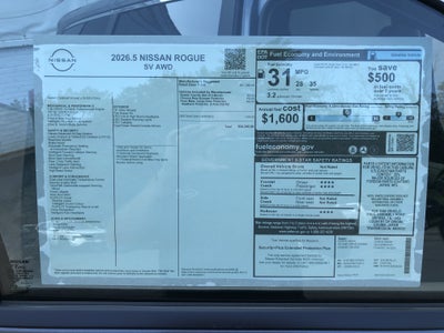 2026 Nissan Rogue SV