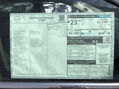 2026 Nissan Pathfinder SV
