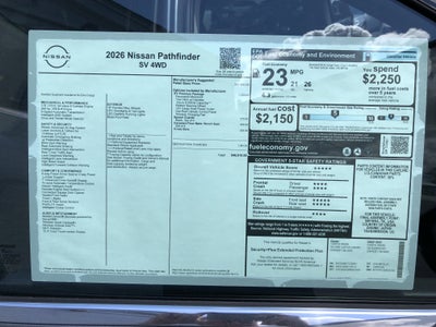 2026 Nissan Pathfinder SV